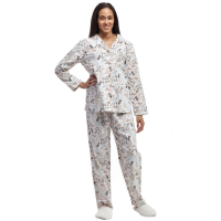 Pajama Set-La Cera Flannel S Beige