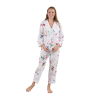 Pajama Set-La Cera Butterflies White