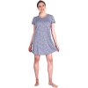 Gown - Cool - Jams Scoop Neck Nightshirt, Lavender - Leaf , L