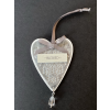 Ornament Hanging Heart "Blessed"