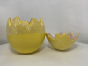 Home decoration - 8" Egg Shell Yellow